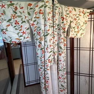 Womens Crepe Silk Kimono